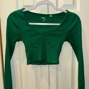Pacsun Long Sleeve Crop Top